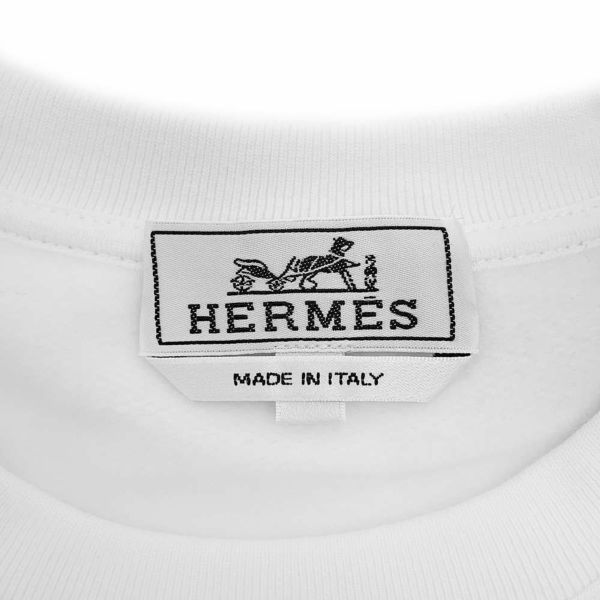 エルメス トレーナー Scub'H コットン メンズサイズXS HERMES トップス スウェット 裏起毛 白