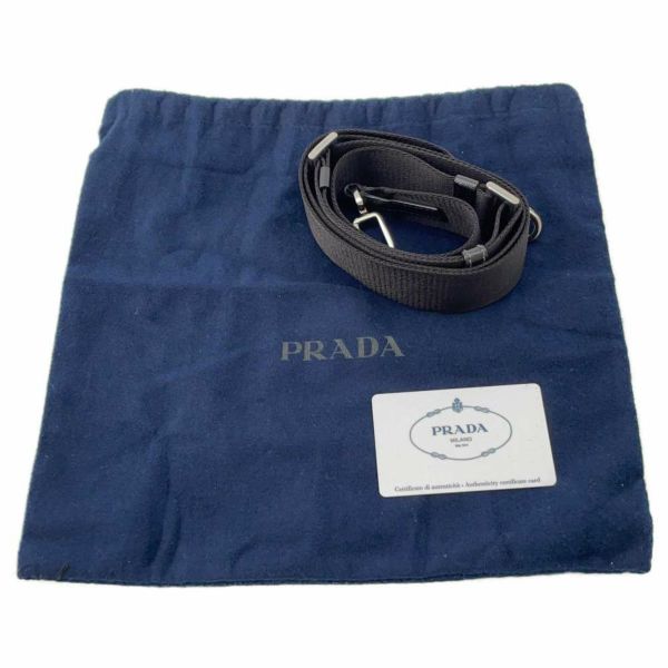 プラダ ショルダーバッグ トライアングルロゴ ブリック サフィアーノレザー 2VH070 PRADA 黒