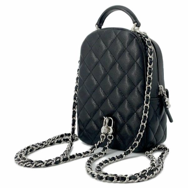 シャネル リュック マトラッセ ココマーク キャビアスキン ミニ AP3753 CHANEL バッグ バックパック 黒