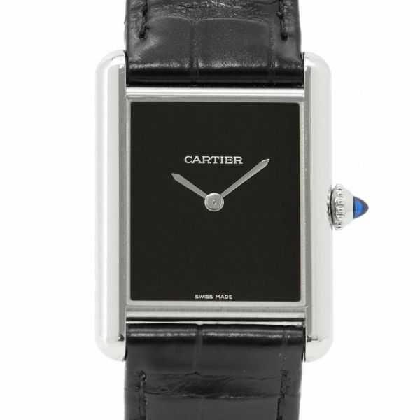 カルティエ タンク マスト ドゥ カルティエ ウォッチ LM WSTA0072 Cartier 腕時計 黒文字盤