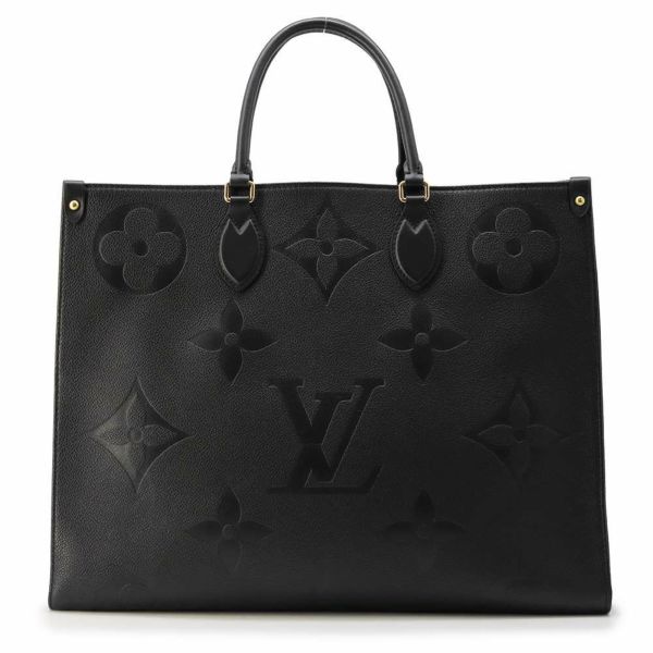 ルイヴィトン トートバッグ モノグラム・アンプラント オンザゴーGM M44925 LOUIS VUITTON 2way 黒 ブラック