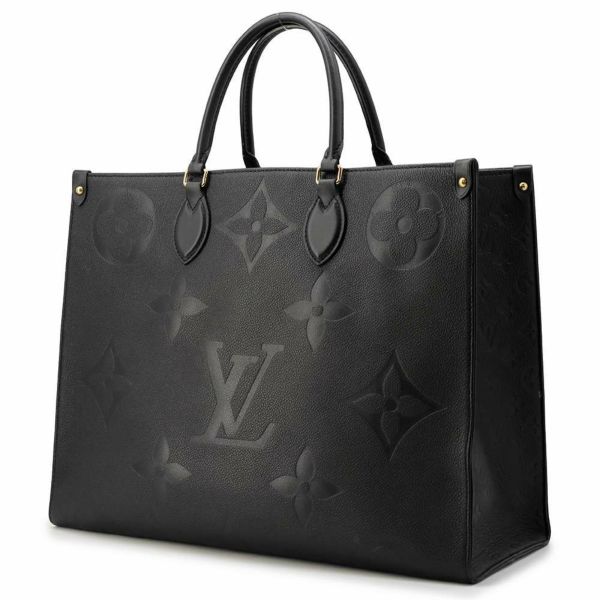 ルイヴィトン トートバッグ モノグラム・アンプラント オンザゴーGM M44925 LOUIS VUITTON 2way 黒 ブラック