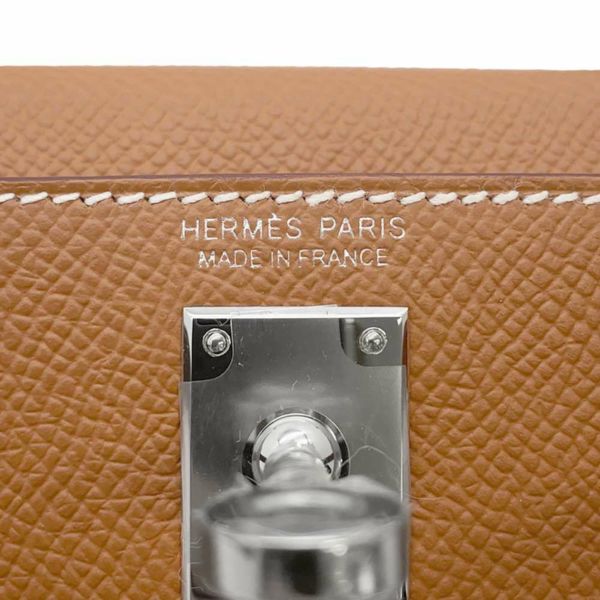 エルメス ハンドバッグ ミニケリードゥ 外縫い ゴールド/シルバー金具 エプソン W刻印 HERMES 2wayショルダー