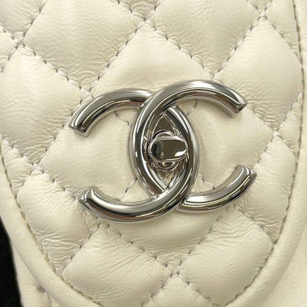 シャネル ローファー マトラッセ CCターンロック ラムスキン レディースサイズ35C G36646 CHANEL 靴 白