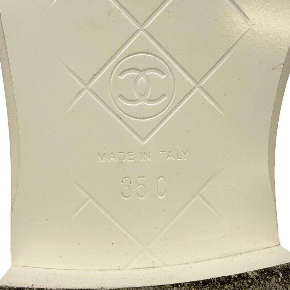 シャネル ローファー マトラッセ CCターンロック ラムスキン レディースサイズ35C G36646 CHANEL 靴 白