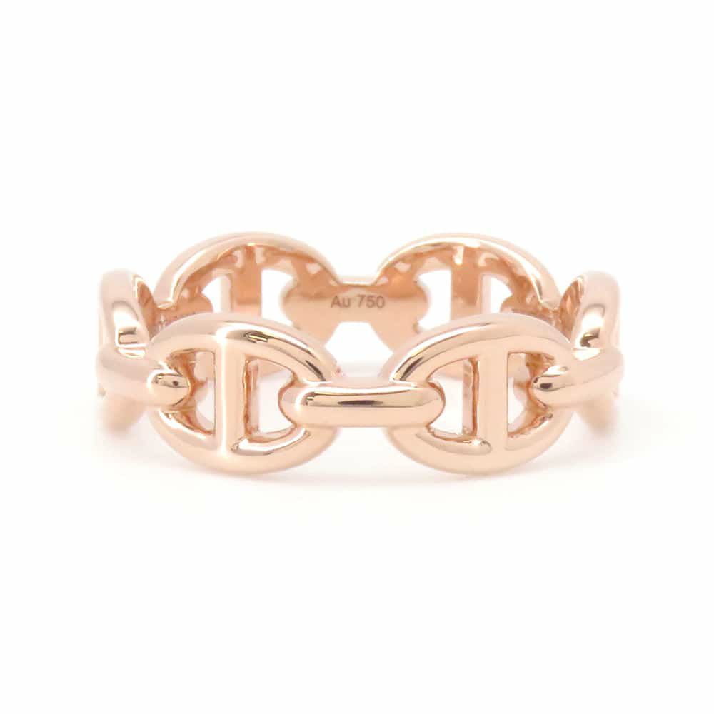 エルメス リング シェーヌダンクル アンシェネPM K18PGピンクゴールド リングサイズ50 HERMES 指輪 ジュエリー