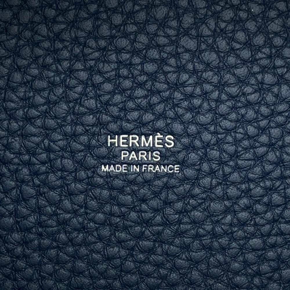 エルメス ハンドバッグ ピコタンロックPM ブルードプリュス/シルバー金具 トリヨンクレマンス W刻印