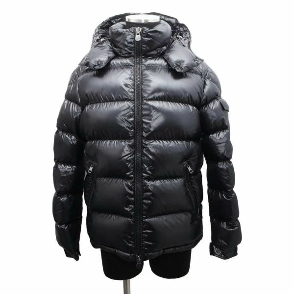 モンクレール ダウンジャケット MAYA マヤ フード付 メンズサイズ3 I20911A53600 MONCLER ウター 黒