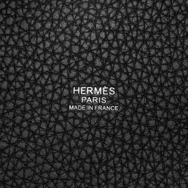 エルメス ハンドバッグ ピコタンロックPM ブラック/シルバー金具 トリヨクレマンス W刻印 黒