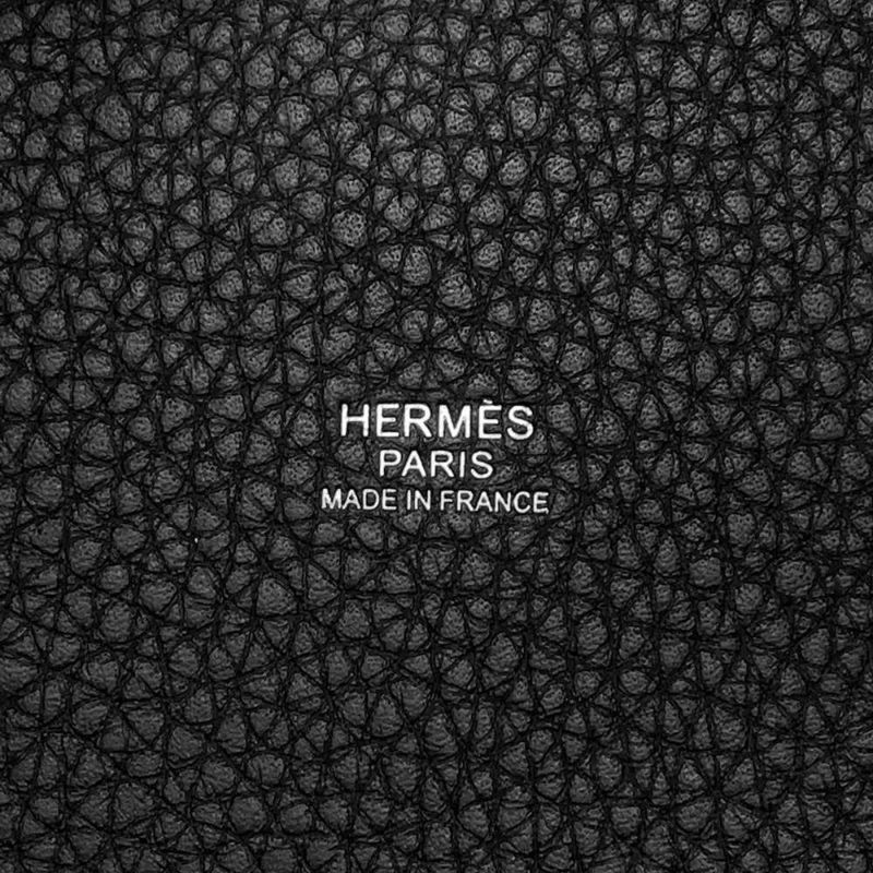 エルメス ハンドバッグ ピコタンロックPM ブラック/シルバー金具 トリヨクレマンス W刻印 黒