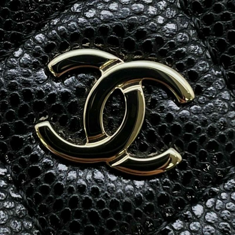 シャネル コインケース マトラッセ ココマーク ソフトキャビアスキン AP3179 フラグメント カードケース 黒