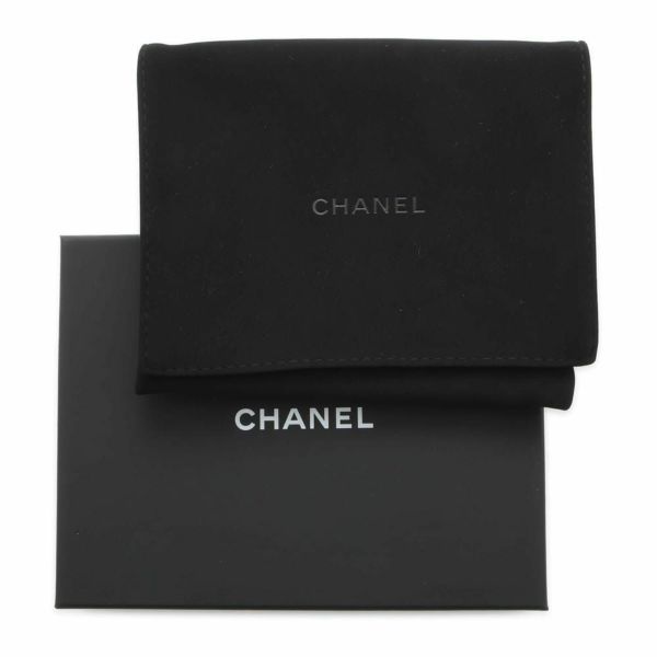 シャネル コインケース マトラッセ ココマーク ソフトキャビアスキン AP3179 フラグメント カードケース 黒