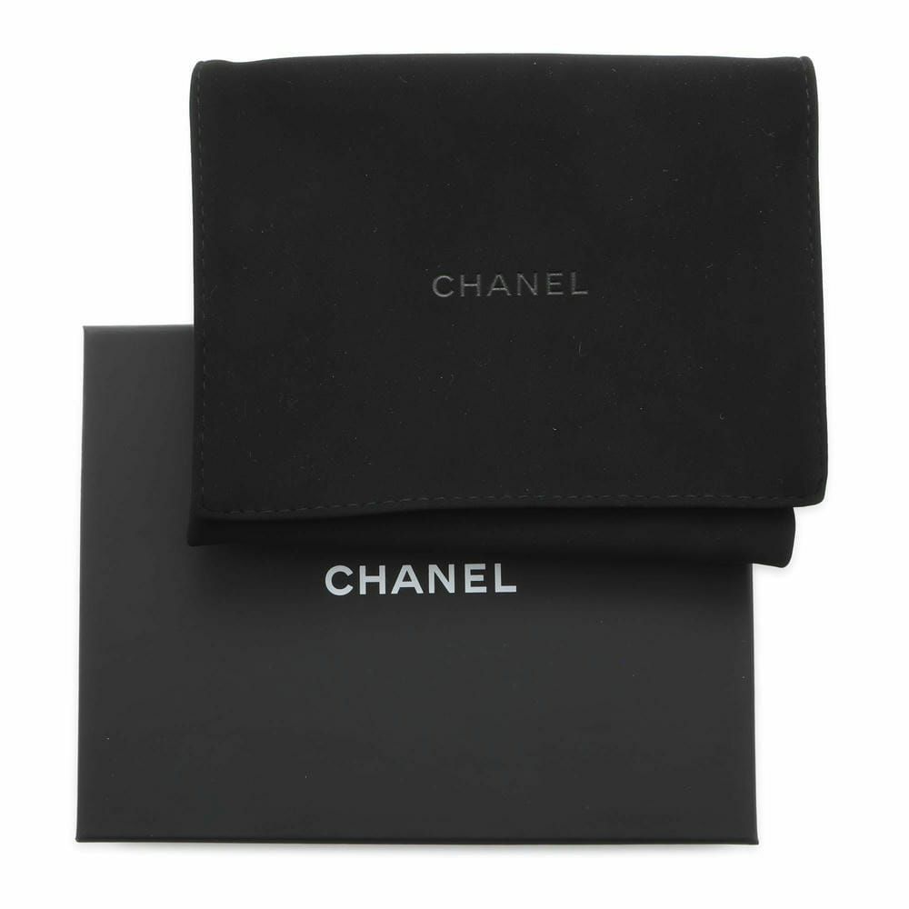 シャネル コインケース マトラッセ ココマーク ソフトキャビアスキン AP3179 フラグメント カードケース 黒