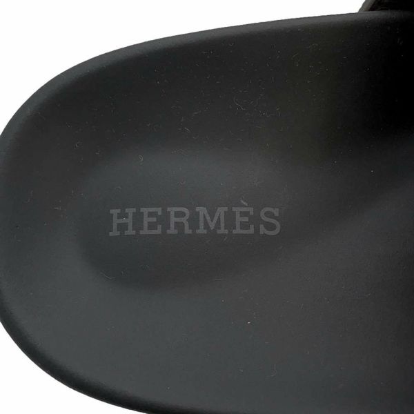 エルメス サンダル シプレ エプソン レディースサイズ36 1/2 HERMES 靴 黒