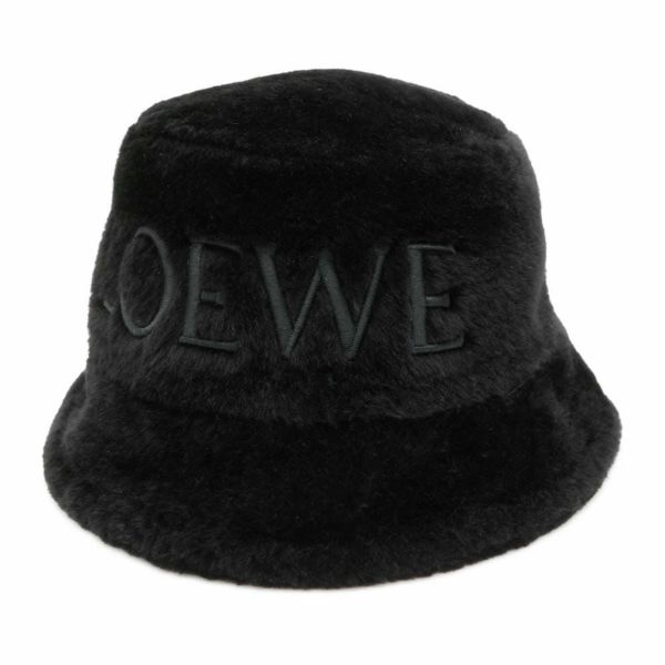 ★LOEWE★シアリングバケットハット ロエベ バケットハット ロゴ シアリング サイズ57 K820HB1X70