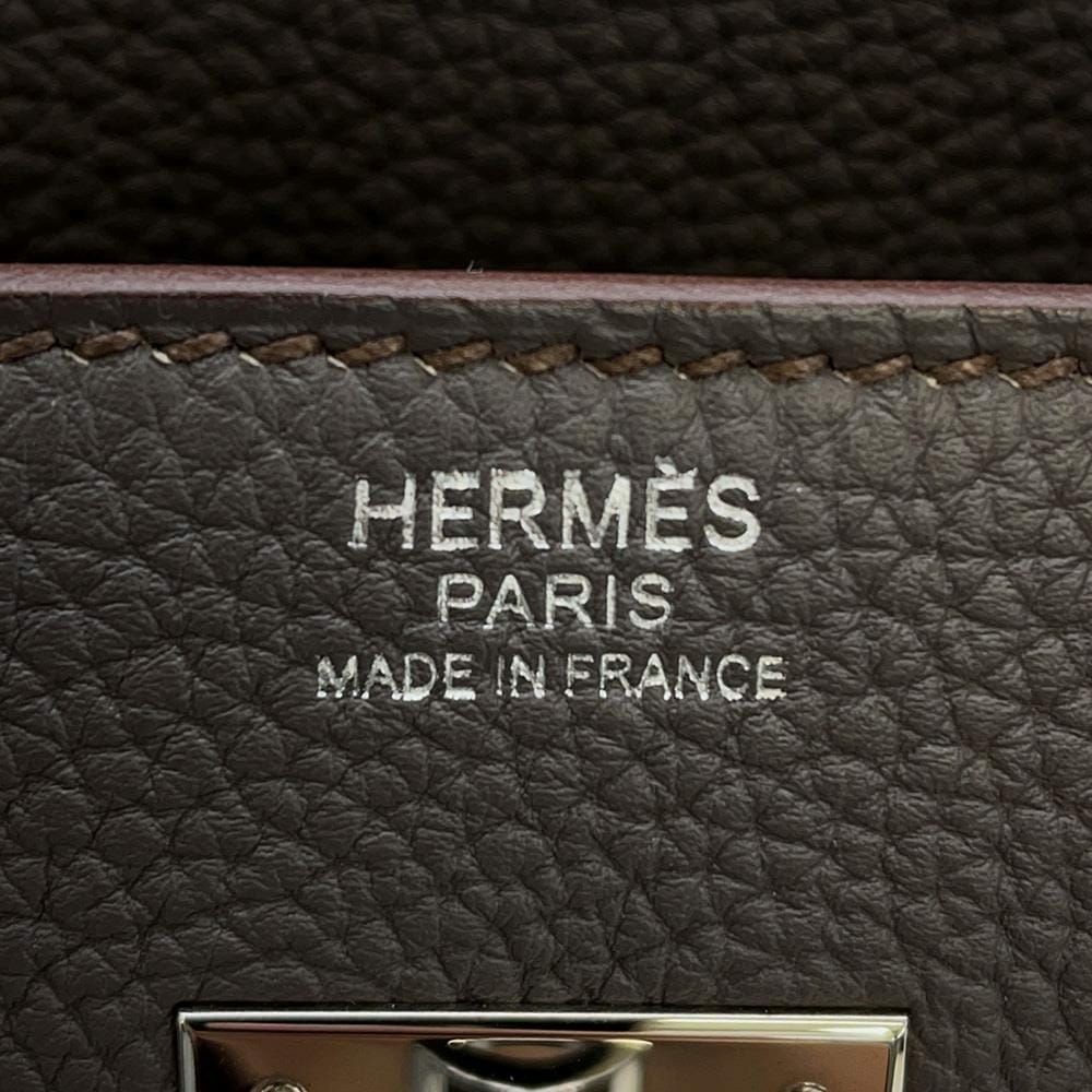 エルメス バーキン30 エタン/シルバー金具 トゴ T刻印 HERMES Birkin ハンドバッグ