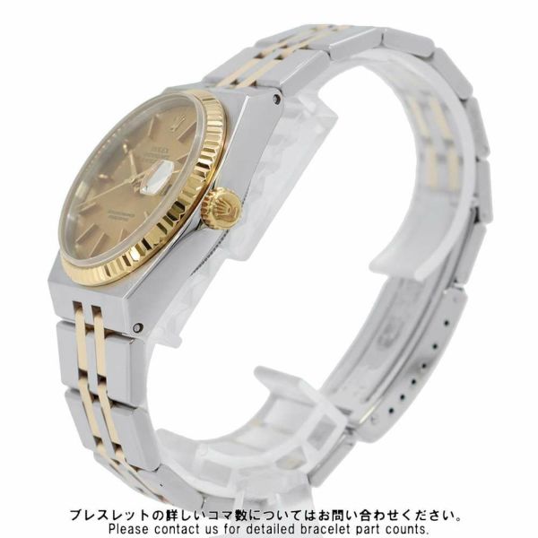 ロレックス オイスタークォーツ デイトジャスト N番 SS/K18YG 17013 ROLEX 腕時計 シャンパン文字盤