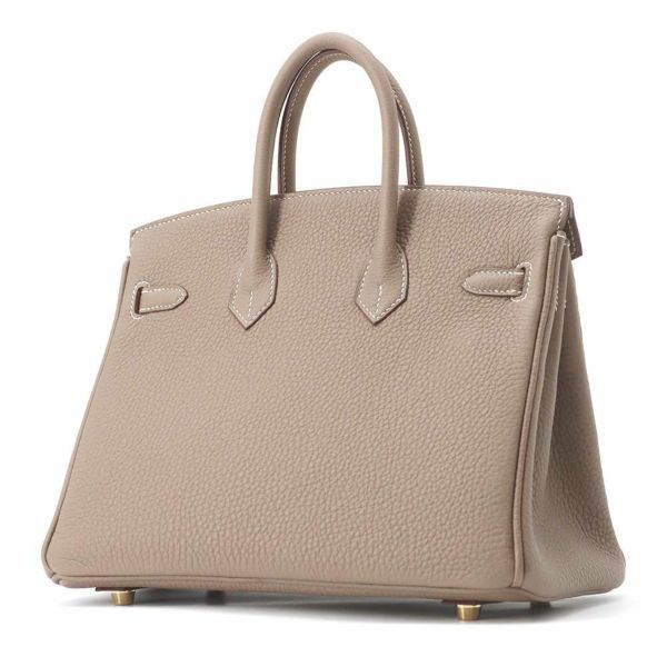 エルメス バーキン25 エトゥープ/ゴールド金具 トゴ W刻印 HERMES Birkin ハンドバッグ