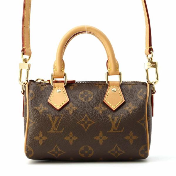 ルイヴィトン ハンドバッグ モノグラム ナノ・スピーディ M81085 LOUIS VUITTON バッグ 2wayショルダーバッグ