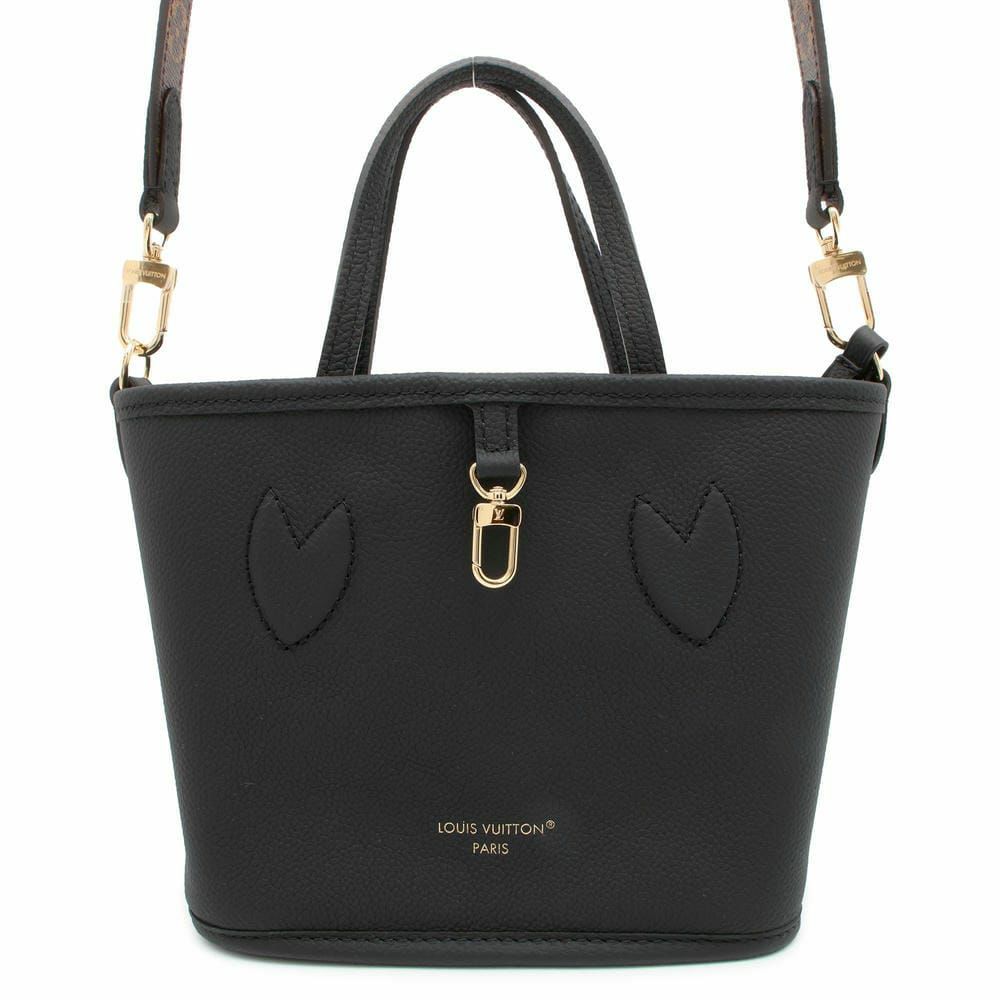 ルイヴィトン トートバッグ モノグラム ネヴァーフル・インサイドアウトBB M12099 2wayショルダー 黒 ブラック リバーシブル
