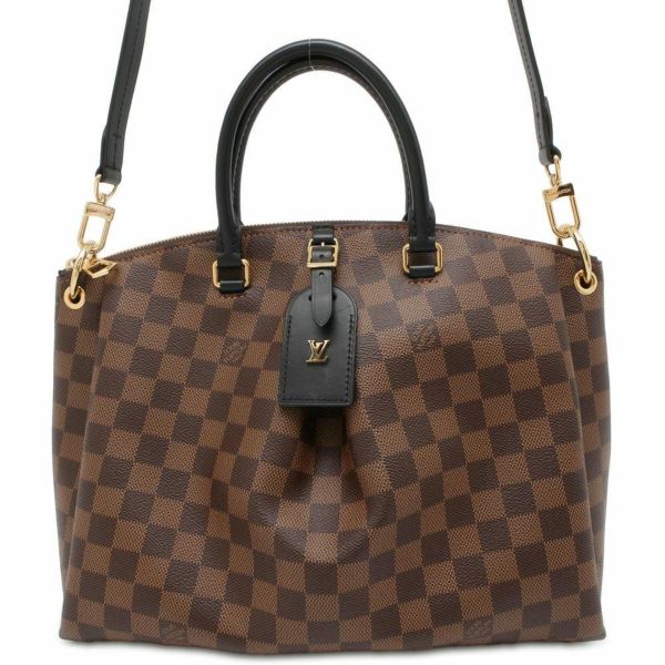 ルイヴィトン トートバッグ ダミエ・エベヌ オデオン・トートMM N45283 LOUIS VUITTON 2wayショルダーバッグ ブラック 黒