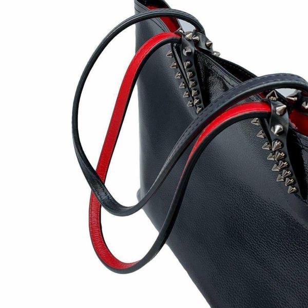 クリスチャン・ルブタン トートバッグ カバタ パテント 1185006 Christian Louboutin バッグ 黒