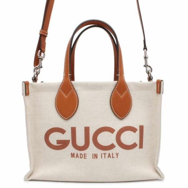 グッチ トートバッグ GUCCI プリント ミニ キャンバス 772144 GUCCI 2wayショルダーバッグ ポーチ付き