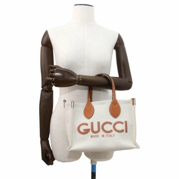 グッチ トートバッグ GUCCI プリント ミニ キャンバス 772144 GUCCI 2wayショルダーバッグ ポーチ付き