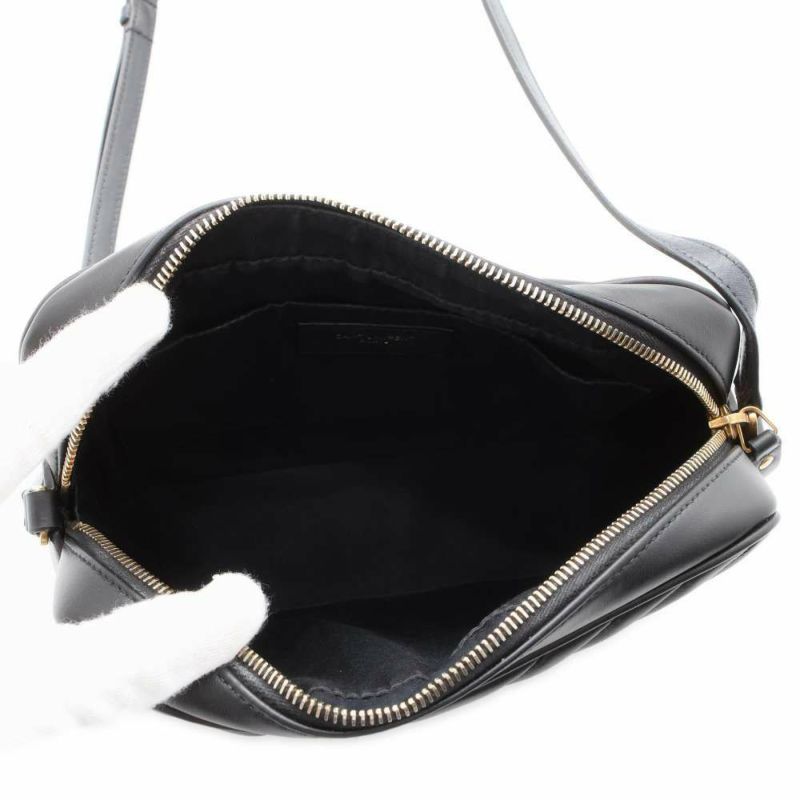 サンローランパリ ショルダーバッグ ルー カメラバッグ レザー 612544 SAINT LAURENT PARIS 黒
