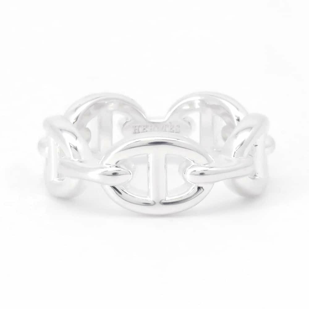 エルメス リング シェーヌダンクル アンシェネPM SV925シルバー リングサイズ50 HERMES 指輪 ジュエリー