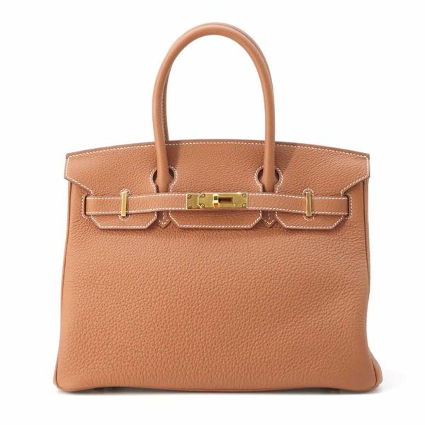 エルメス バーキン30 ゴールド/ゴールド金具 トゴ W刻印 HERMES Birkin ハンドバッグ