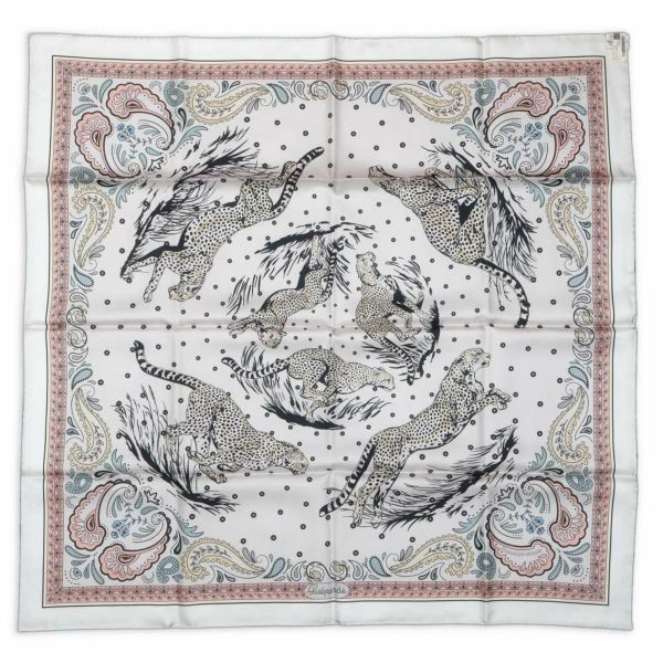 エルメス カレ90 カレ ダブルフェイス チーター・バンダナ QUEPARDS BANDANA HERMES カシミヤ スカーフ 2024AW