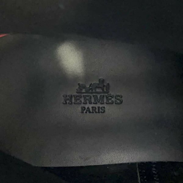 エルメス ブーツ フォーチュン カーフレザー メンズサイズ42 HERMES 靴 ショートブーツ 黒