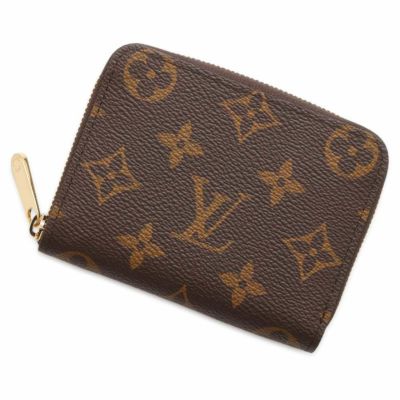 中古】LOUIS VUITTON 妖しく ポルトモネ ロザリ カード コイン ケース モノグラム ブルーオランプ M83583