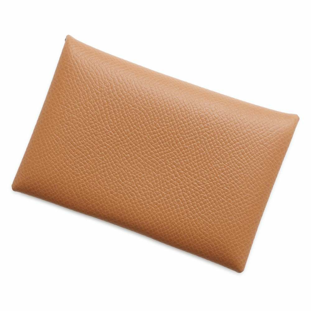 エルメス カードケース カルヴィ ゴールド エプソン Y刻印 HERMES 名刺入れ