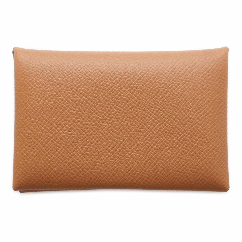 エルメス カードケース カルヴィ ゴールド エプソン Y刻印 HERMES 名刺入れ