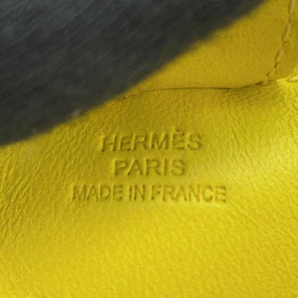 エルメス バッグチャーム ロデオ MM ライム ラムスキン U刻印 HERMES チャーム