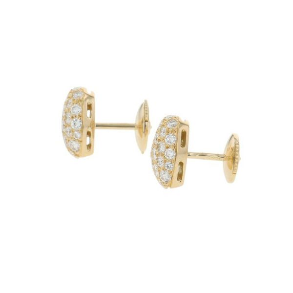 カルティエ ピアス ハート パヴェ ダイヤモンド K18YGイエローゴールド Cartier ジュエリー