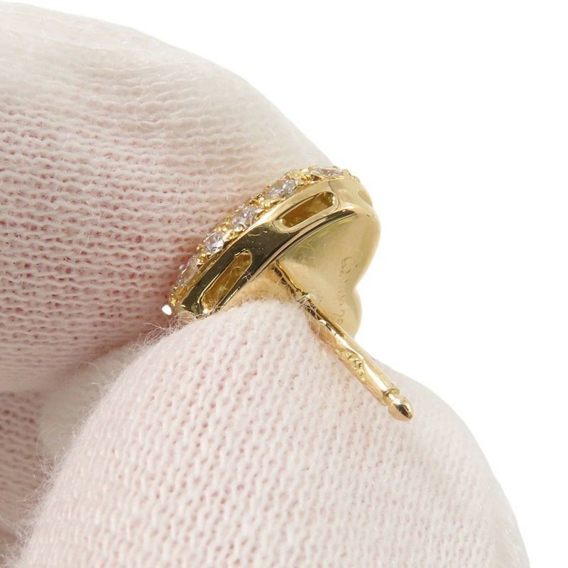 カルティエ ピアス ハート パヴェ ダイヤモンド K18YGイエローゴールド Cartier ジュエリー