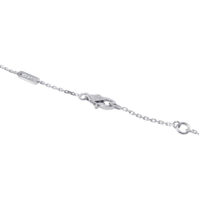 ヴァンクリーフ&アーペル ネックレス スウィート パピヨン ペンダント ターコイズ K18WGホワイトゴールド VCARF80500