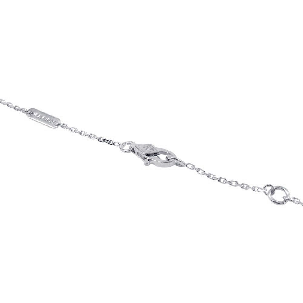 ヴァンクリーフ&アーペル ネックレス スウィート パピヨン ペンダント ターコイズ K18WGホワイトゴールド VCARF80500