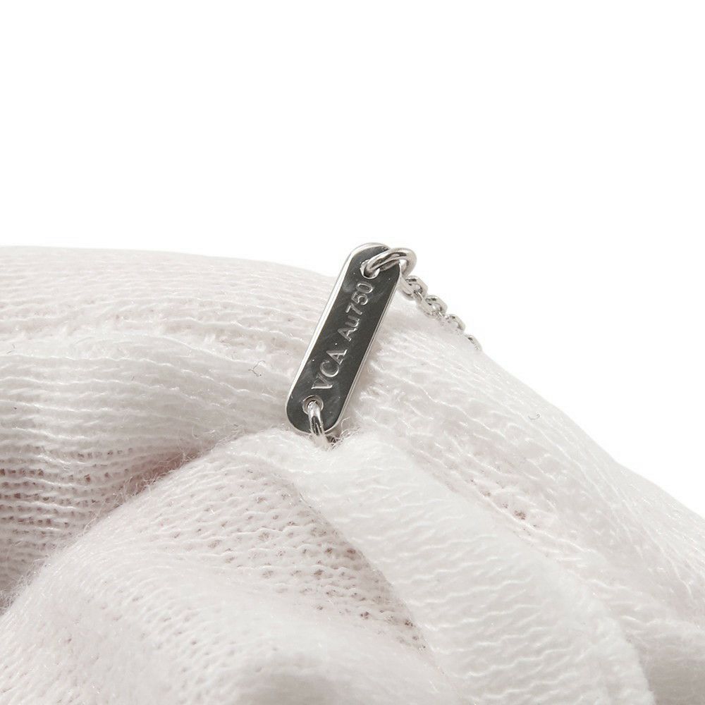 ヴァンクリーフ&アーペル ネックレス スウィート パピヨン ペンダント ターコイズ K18WGホワイトゴールド VCARF80500