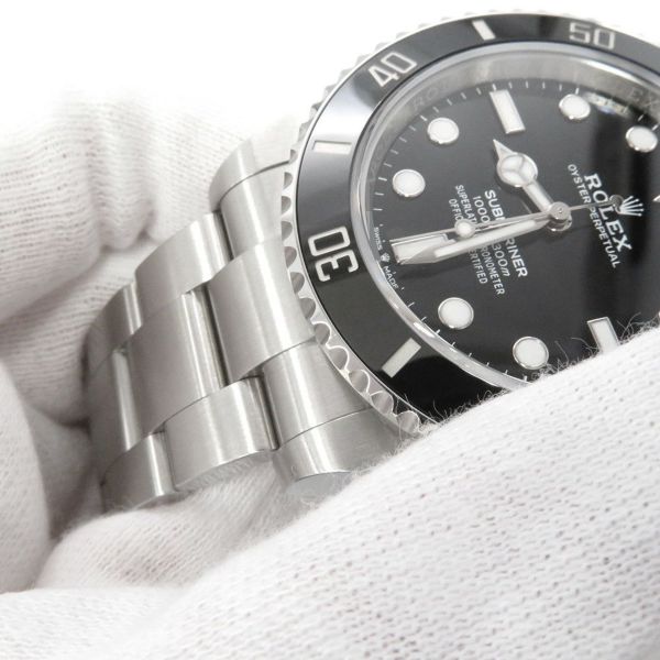 ロレックス サブマリーナ ノンデイト ランダムシリアル ルーレット 124060 ROLEX 腕時計 ウォッチ 黒文字盤