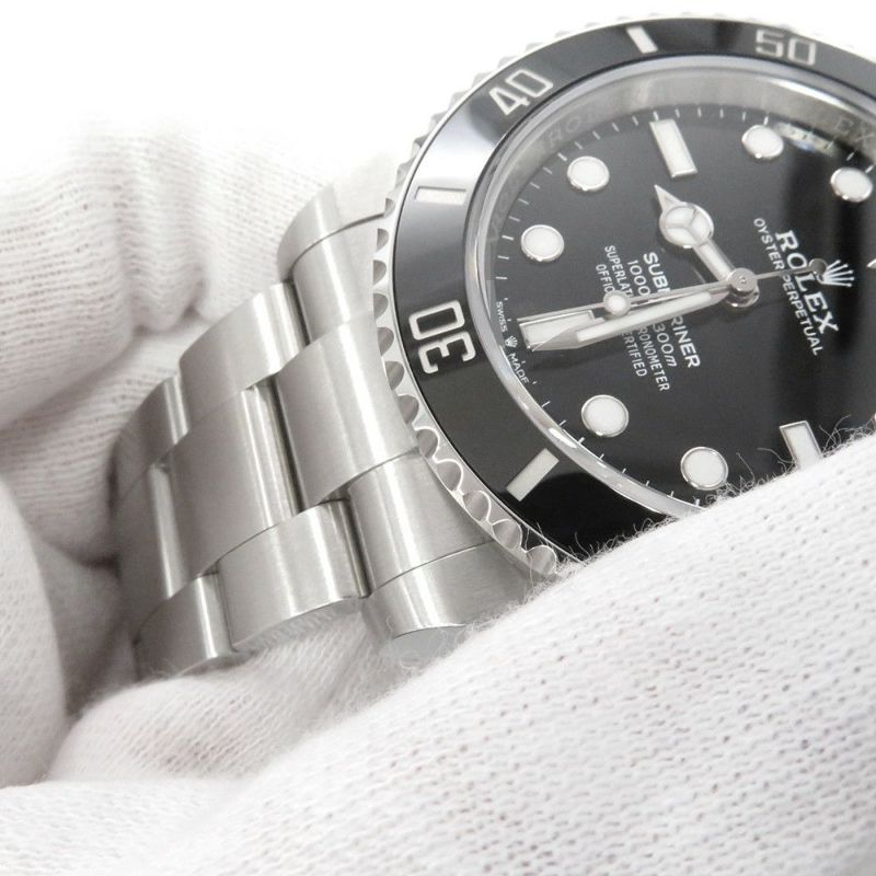 ロレックス サブマリーナ ノンデイト ランダムシリアル ルーレット 124060 ROLEX 腕時計 ウォッチ 黒文字盤