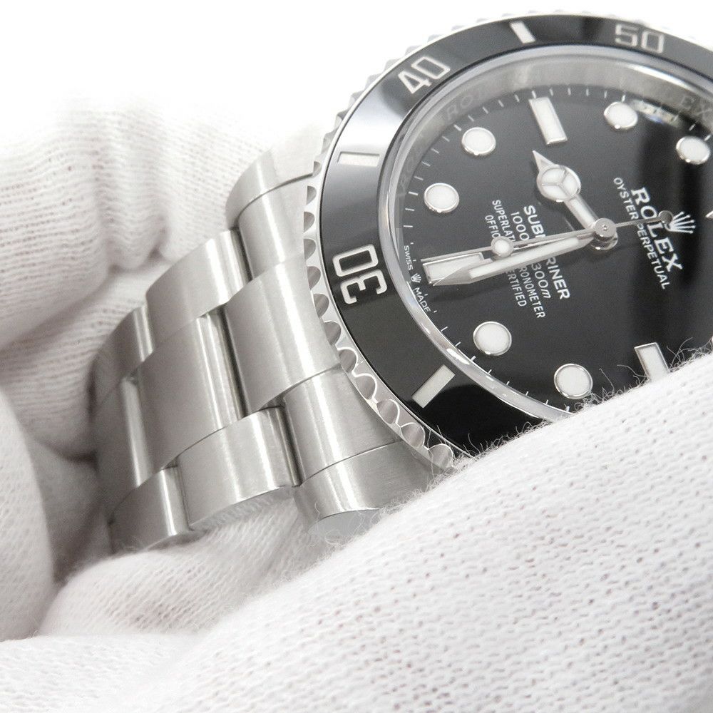 ロレックス サブマリーナ ノンデイト ランダムシリアル ルーレット 124060 ROLEX 腕時計 ウォッチ 黒文字盤