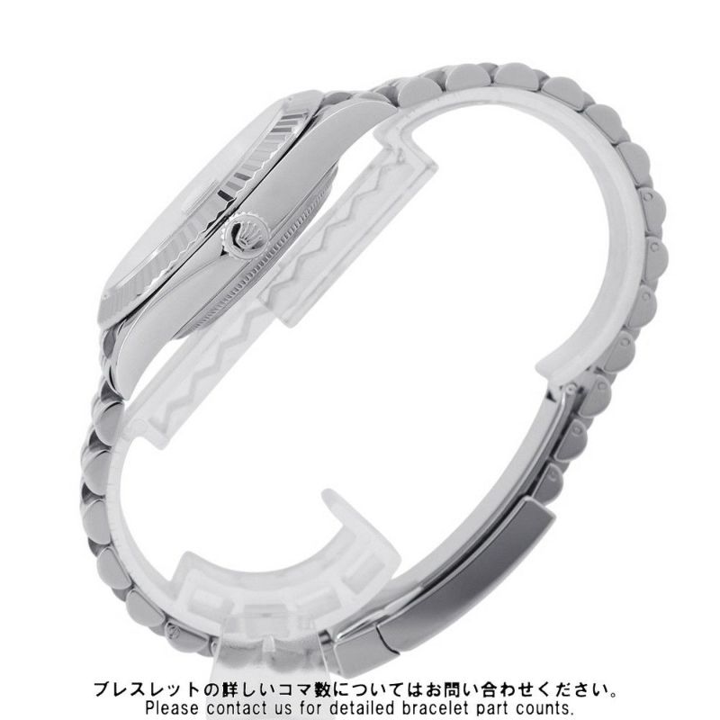 ロレックス デイトジャスト41 SS/K18WG ランダムシリアル ルーレット 126334 ROLEX 腕時計 ミントグリーン文字盤