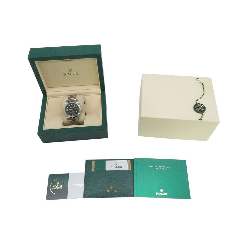 ロレックス エクスプローラー1 ランダムシリアル ルーレット 214270 ROLEX 腕時計 黒文字盤