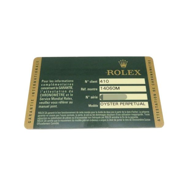 ロレックス サブマリーナ ノンデイト ランダムシリアル ルーレット 14060M ROLEX 腕時計 黒文字盤