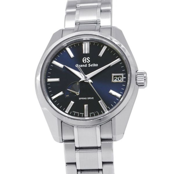セイコー グランドセイコー スプリングドライブ デイト SBGA375 SEIKO 腕時計 ミッドナイトブルー文字盤