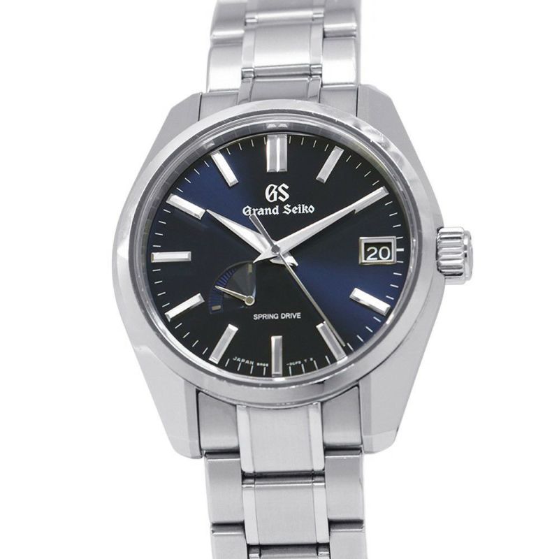 セイコー グランドセイコー スプリングドライブ デイト SBGA375 SEIKO 腕時計 ミッドナイトブルー文字盤